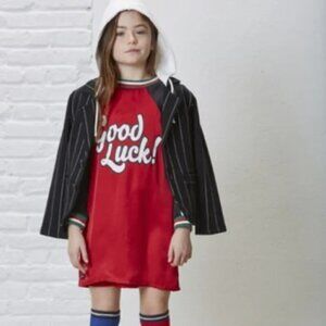 Yporque Varsity Dress Red and Black Girls